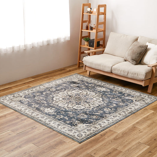 Antique Carpet Style Printed Rug Cameo Gray 190×190