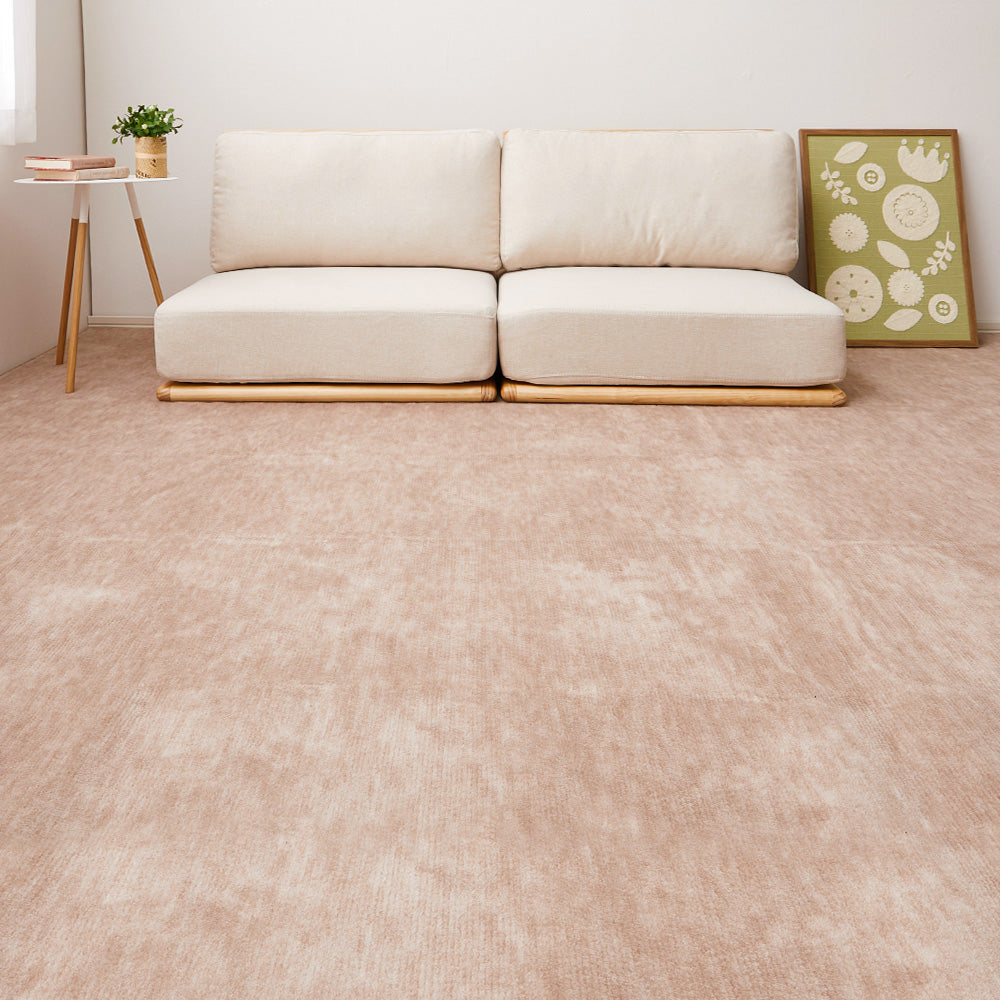 Pet-Friendly Flat Woven Carpet Raum 191x191cm Beige