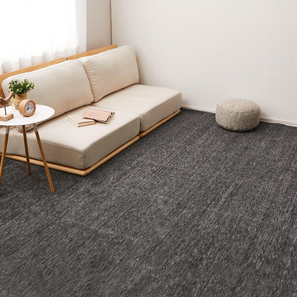 Pet-Friendly Flat Woven Carpet Raum 286x286cm Black