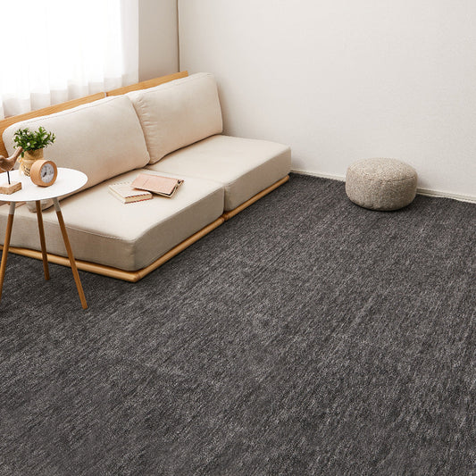 Pet-Friendly Flat Woven Carpet Raum 382x382cm Black
