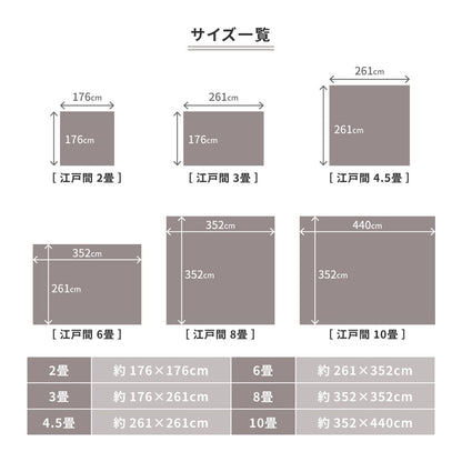 Flame Retardant Woven Carpet, Moen, Edo Room 6 Tatami, Beige