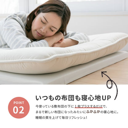 3-Fold 5cm Mattress Semi-Double