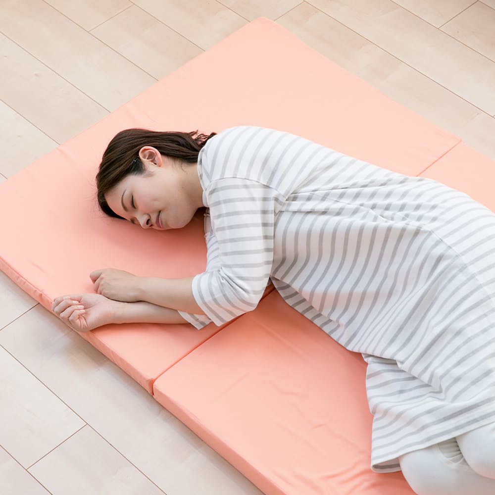 4-Fold 5cm Mattress, Orange, Single