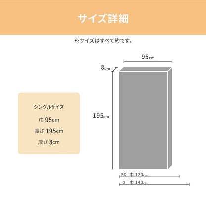 High-Resilience Mattress, Single