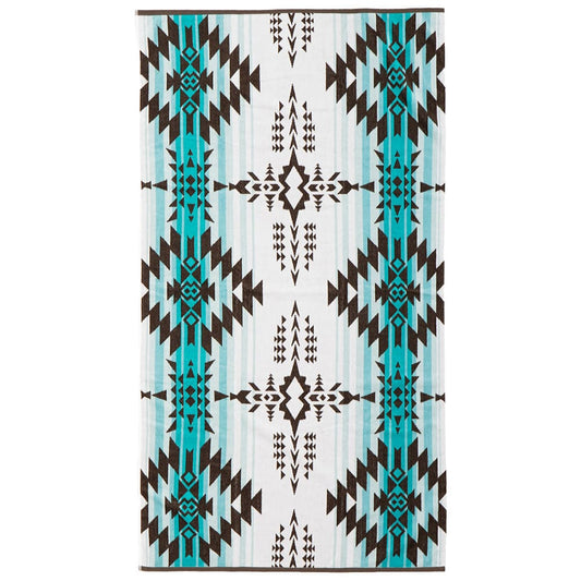 100% Cotton Towel Blanket, Native Pattern, Fel