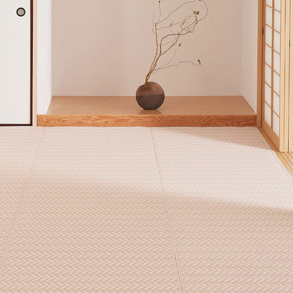 Washable Igusa-style Carpet Pasurash Edo Room 3 Tatami Pink