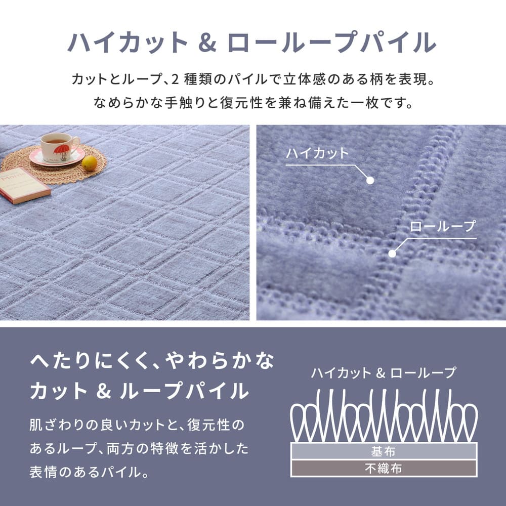 Antibacterial and Odor-Resistant Flat Woven Carpet Shion Honma 3 Tatami Gray
