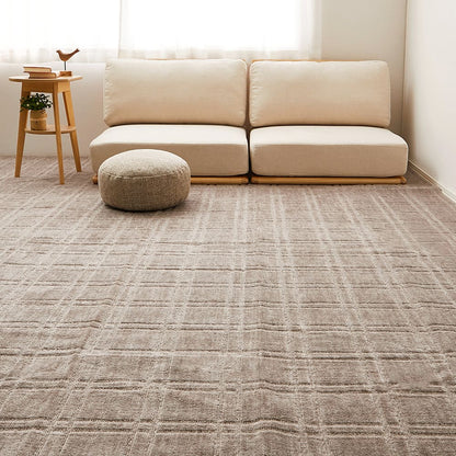 Antibacterial and Odor-Resistant Flat Woven Carpet Shion Honma 6 Tatami Gray