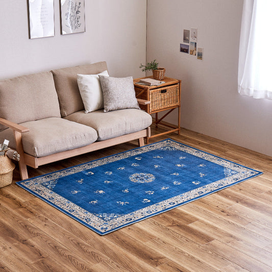 Chinoiserie Design Rug Muguet 130×190cm Blue
