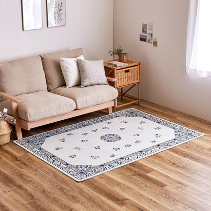 Chinoiserie Design Rug Muguet 130×190cm Ivory