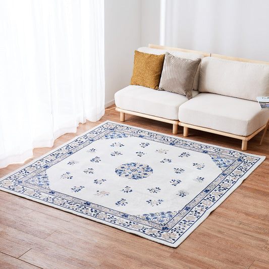Chinoiserie Design Rug Muguet 190×190cm Ivory
