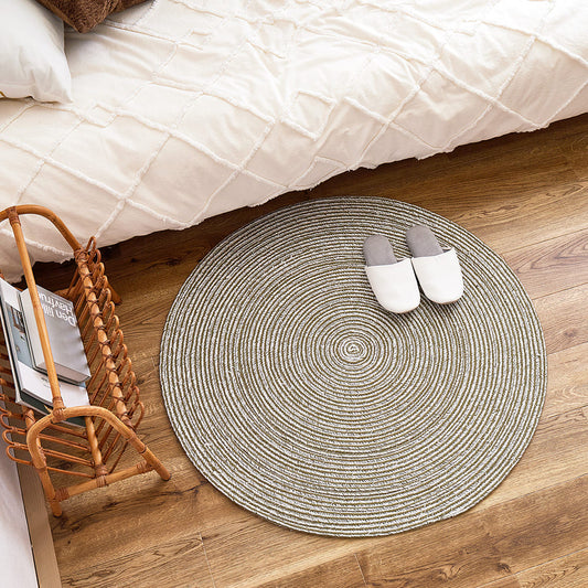 100% Cotton Braided Rug, Blade, GR/WH, 90R