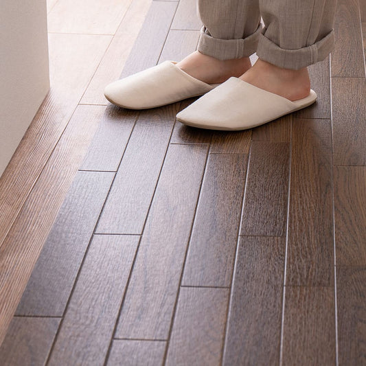 Water-Resistant Cushion Floor Dark Brown 45×240