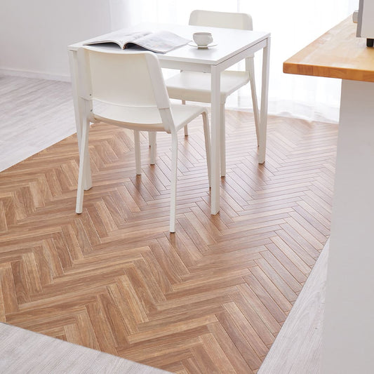 Water-Washable Cushion Floor Herringbone 182×220