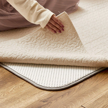 100% Cotton Ibul Rug Mat Under Rug Set B Beige
