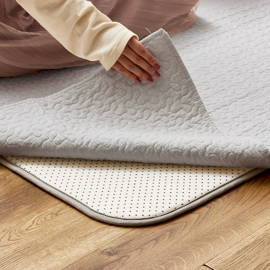 100% Cotton Ibul Rug Mat Under Rug Set A Gray