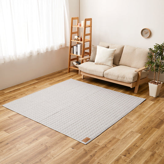 Washable Sweat Quilt Rug - Cocon - Gray 190×190