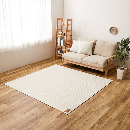 Washable Sweat Quilt Rug - Cocon - Ivory 130×190