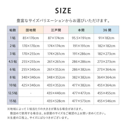 Washable Igusa-style Carpet Ryan Honma 3 Tatami Green