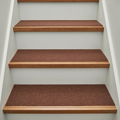 Stair Mat 15 Pieces Pitaro Brown 90×21