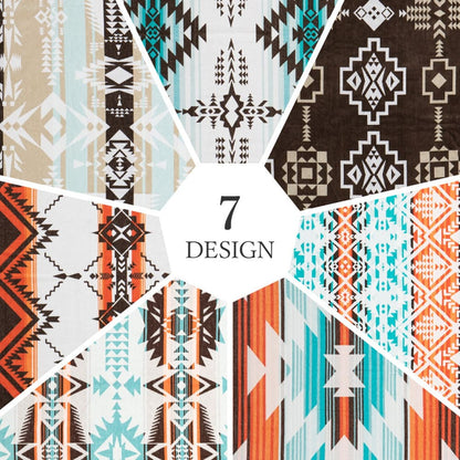 100% Cotton Towel Blanket, Native Pattern, Recoba