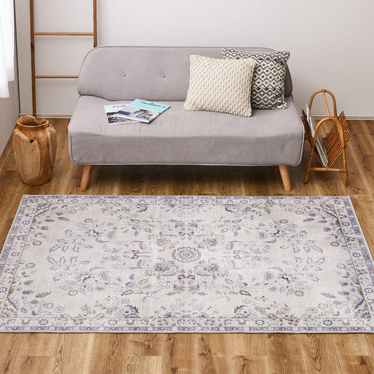 Soft Flannel Rug Reina 190×190cm Beige