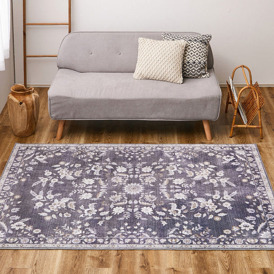 Soft Flannel Rug Reina 190×190cm Gray