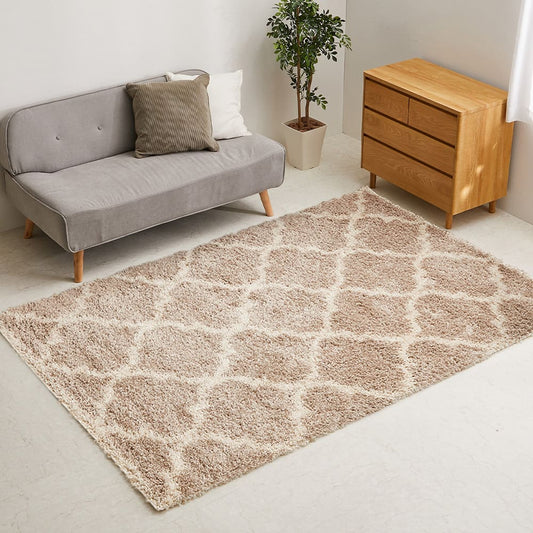 Beni Ourain Pattern Wilton Weave Shaggy Rug Laris BE 130×190