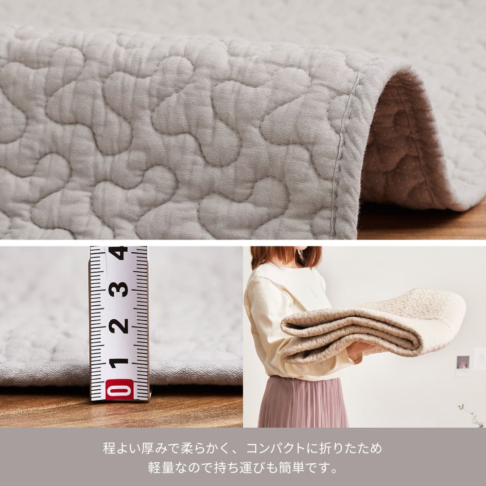 100% Cotton Ibul Rug Mat Decor Round Ivory