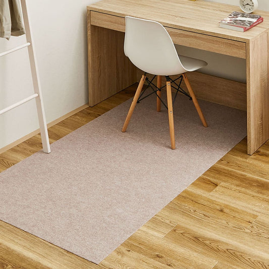 Non-Slip Adhesive Chair Mat Free Cut Beige 90×180