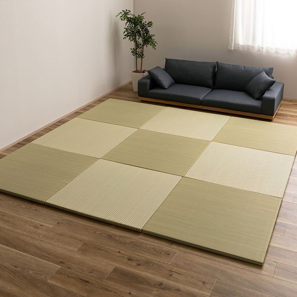 Durable Hybrid Tatami Mats Ayase Light Green 6-Piece Set