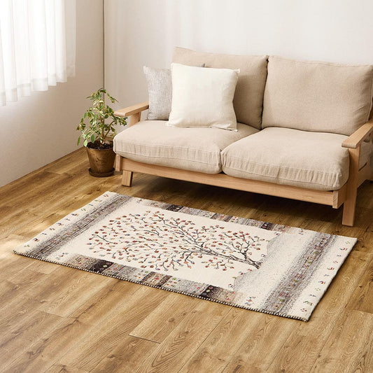 Gabbeh Rug Yuka (Yuuka) Approx. 90×150cm Tree White