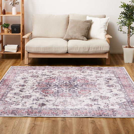 Antique Carpet Style Printed Rug Cameo Pink 230×230