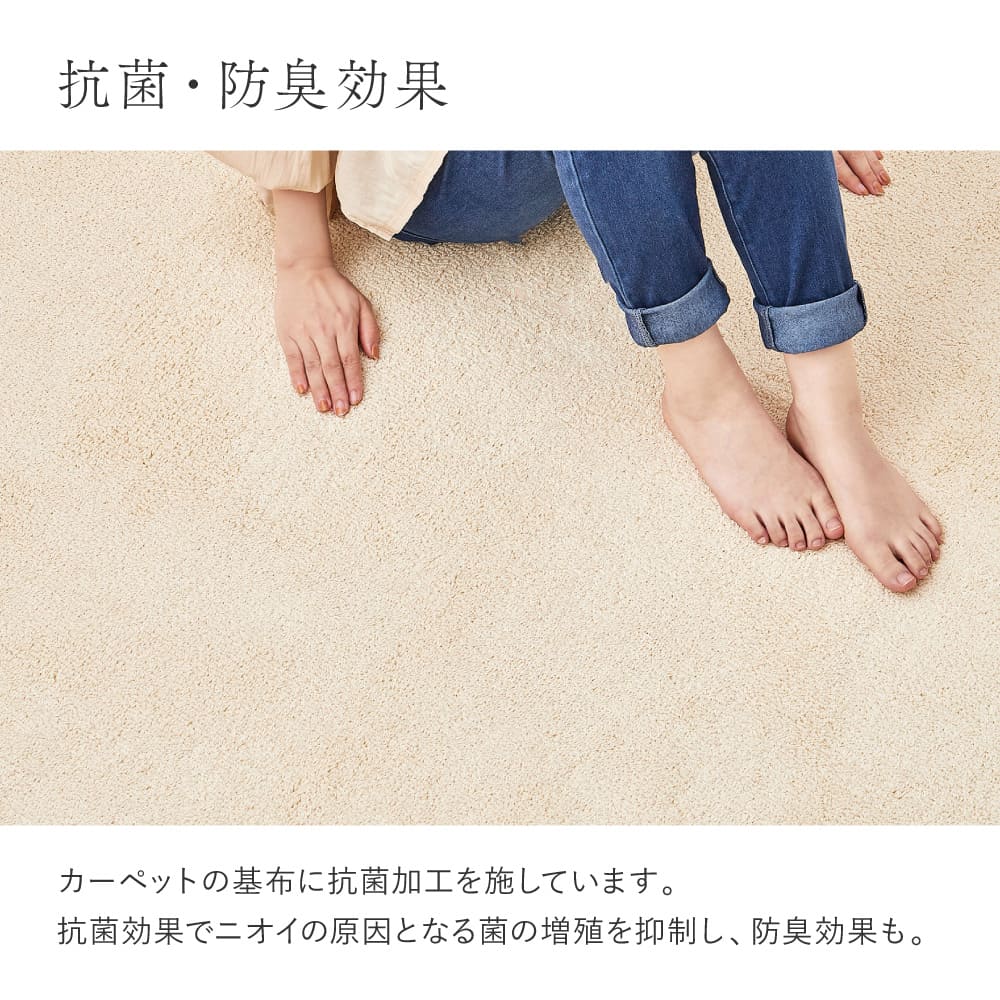 Organic Cotton Japanese-Made Rug, Ivory, 185×240