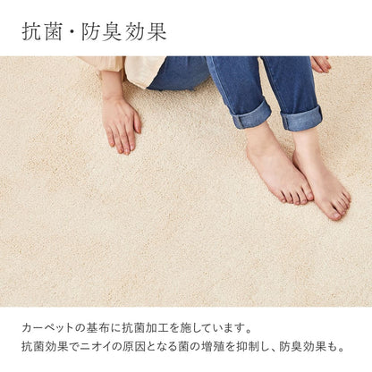 Organic Cotton Japanese-Made Rug, Ivory, 185×240