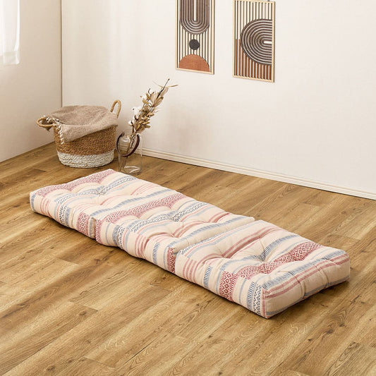 Indian Cotton Floor Cushion Tera Approximately 50×150cm Red