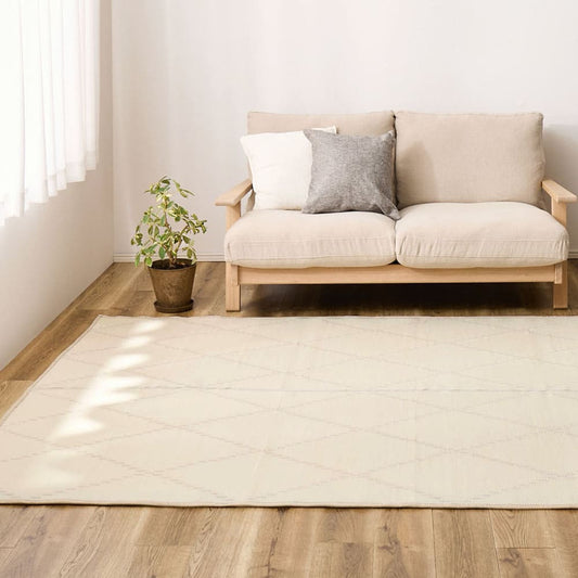 Washable Igusa-style Carpet Mond Edo Room 3 Tatami Ivory