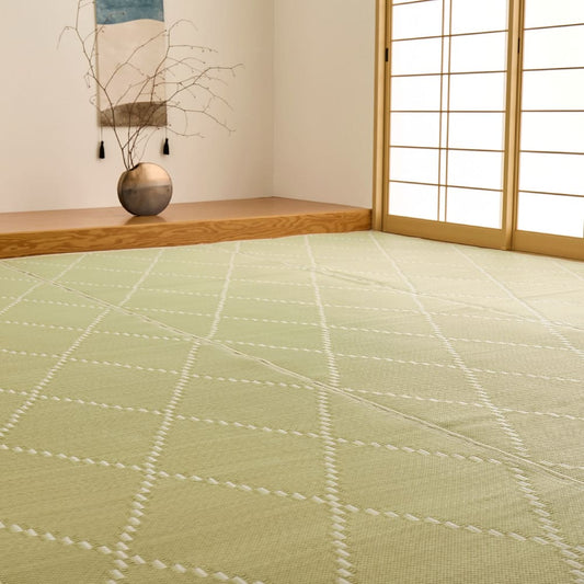Washable Igusa-style Carpet Mond Edo Room 6 Tatami Green