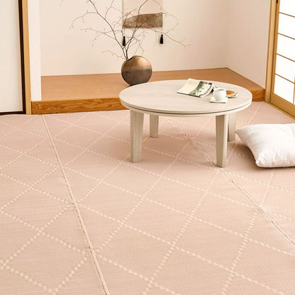 Washable Igusa-style Carpet Mond Edo Room 8 Tatami Pink