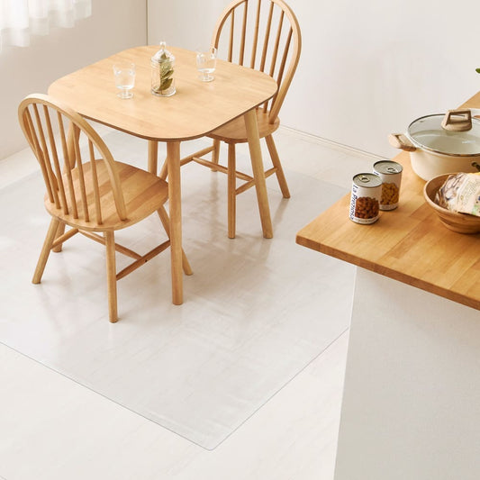 Clear Dining Rug 180×180cm