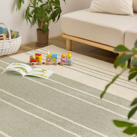 Cotton Blend Tufted Rug Morim Approx. 185×240cm Green