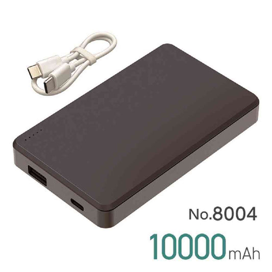 大橋産業 準固体  モバイルバッテリー 10000mAh ブラック No.8004