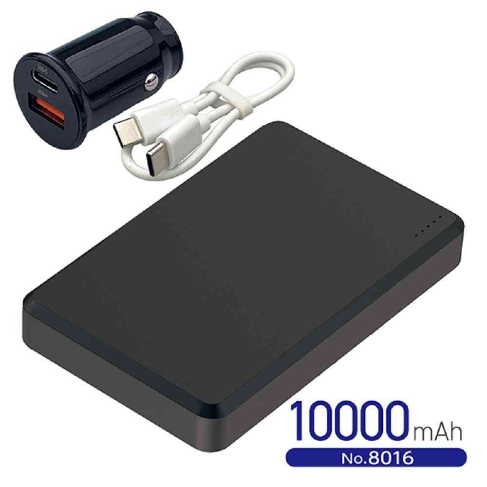 大橋産業 準固体 モバイルバッテリー 10000mAh MAG DC12V付 No.8016