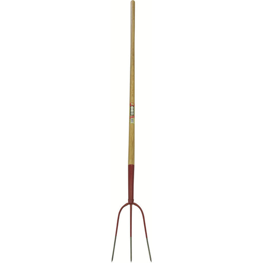 Wood Handle H-Hawk 3-Prong 30414