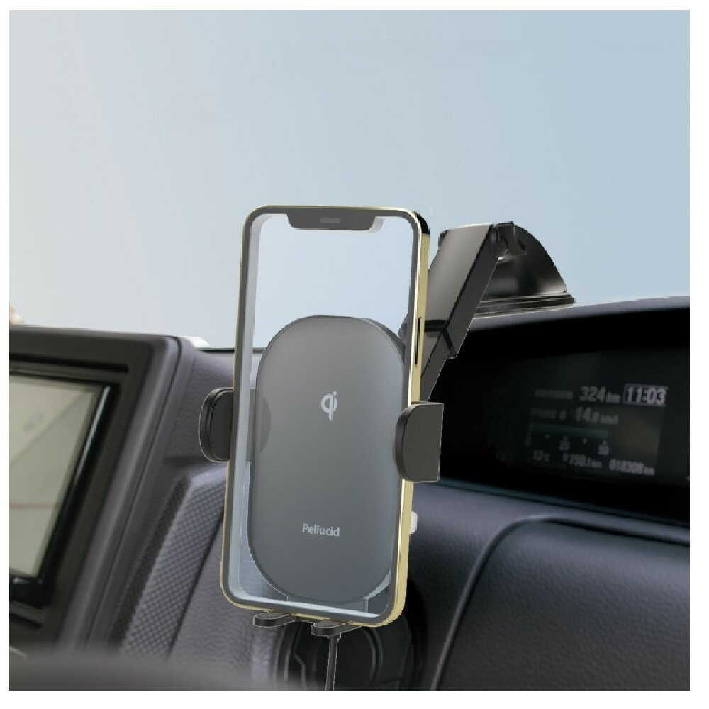 Perside Wireless Charging Automatic Opening and Closing Smartphone Holder Long Arm Suction PPH2308