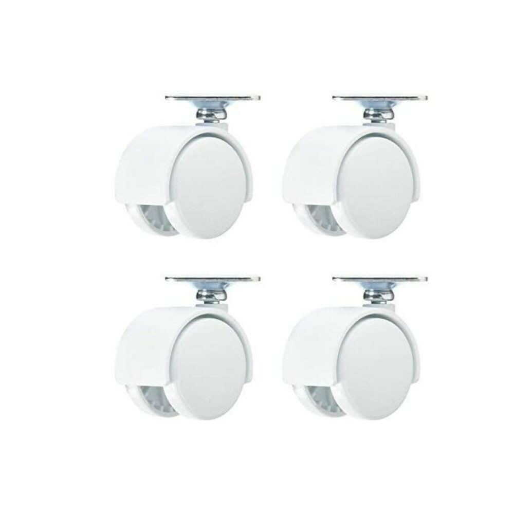 Needs Stick-On Casters Set of 4 White