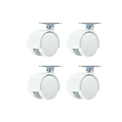 Needs Stick-On Casters Set of 4 White