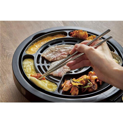 APIX Grill Meister Hot Plate Low Smoke Korean BBQ Black AGP-350