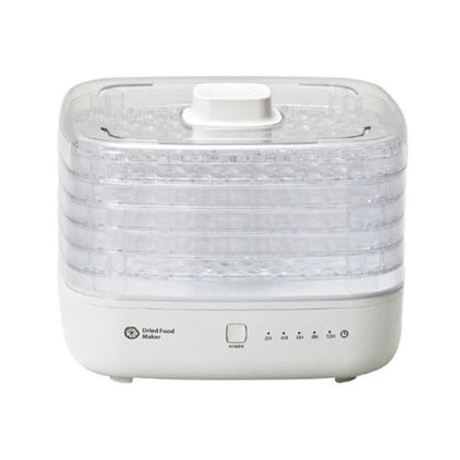 APIX Dry Food Maker 2 Vegetable Dehydrator Food Dryer 10-Hour Off Timer White AFD-553-WH