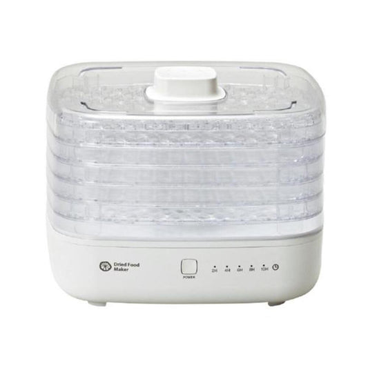 APIX Dry Food Maker 2 Vegetable Dehydrator Food Dryer 10-Hour Off Timer White AFD-553-WH